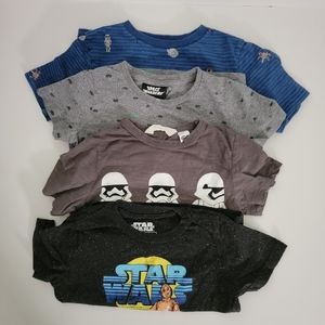 Star Wars & Space Tees Bundle 5-6 Yrs